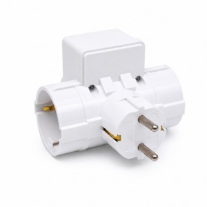 Triplu Stecher 3 Prize Compact 16A 250V cu Intrerupator si Protectie Copii - Img 3