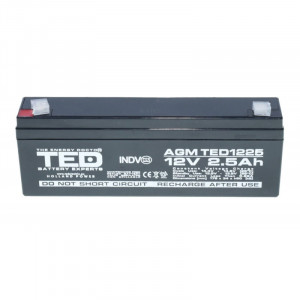 Acumulator Plumb-Acid 12V-2,5A TED
