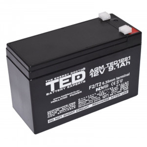 Acumulator plumb-acid 12V 9.1A TED - Img 3