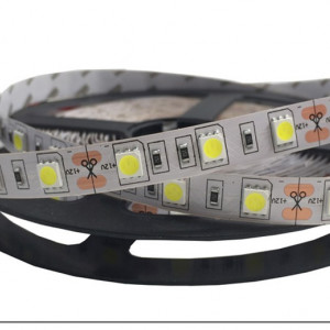 Banda Led 5050 – Interior , 60led/M , DC 12V – 14,4W/Ml , 5m/Rola, Alb Rece - Img 2