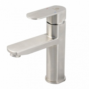 Baterie lavoar INOX pipa scurta, Ermetiq