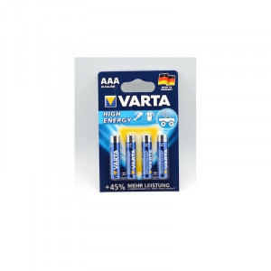Baterii Alkaline Varta High-Energy R3 AAA , 4buc/set