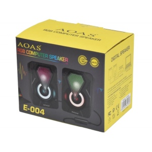 Boxe pentru calculator cu leduri RGB si USB E-004 - Img 4
