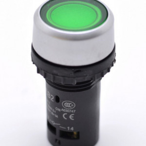 Buton Motor PUSH 22mm Verde No- EB2-01D