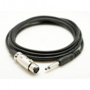 Cablu audio jack 6,3 mm tata - XLR mama, 5 metri