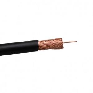 Cablu Coaxial TV RG6 Negru 75 Ohm Aluminiu-Cuprat Rola 300m