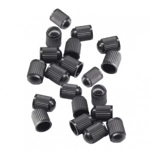 Capace valva anvelopa , Plastic, Negru 100 Buc