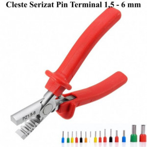 Cleste de sertizat pin terminal / PZ1,5-6 - Img 3