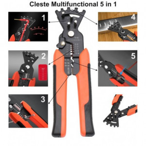 Cleste multifunctional pentru cabluri 5 in1 - Img 7