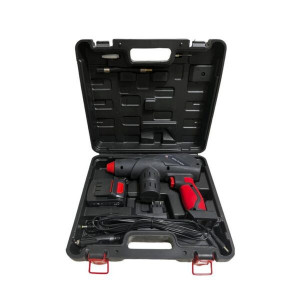 Compresor auto portabil cu lumina ,incarcator ,accesori ,un acumulator- 24v ,furtun -150mm ,manometru cu afisaj, viteza de umflare 30-60L minut ,greutate produs 1100g - Img 4