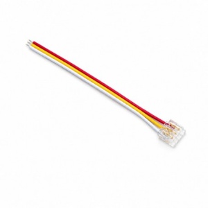 Conector Banda LED SMD Monocolor 10mm 3 Pini cu Cablu 10cm Set 10 Buc YCA3P-10-1 - Img 2