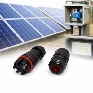 Conector Electric Etans M20 IP68, 3 Pini Waterproof pentru Sisteme Solare si Led (Set 10buc) - Img 2