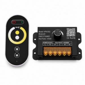 Controler Banda LED CCT 220V 1000W Bluetooth cu Telecomanda RF si Reglaj Manual HPW262
