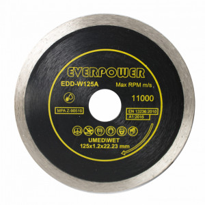 Disc diamantat taiere umeda 125*1.2*22.23 EDD-W125A