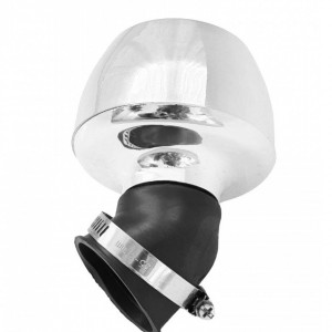 Filtru aer sport universal 42mm, argintiu - Img 2