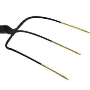 Furca Metal Elvetiana cu 3 coarne (Fara Manere ) Ideala pentru Strans Iarba si Gradinarit, 425×220 mm - Img 2