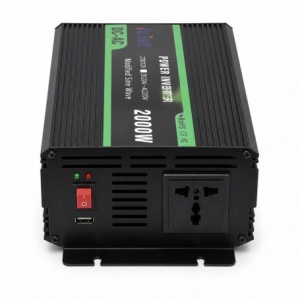 Invertor de Tensiune 2000W, 12V la 220V, Undă Sinusoidală Modificată, USB