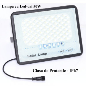 Lampa led 50W cu panou solar si telecomanda - Img 4
