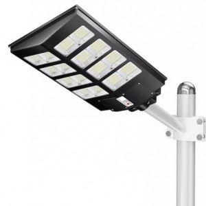 Lampa Stradala Proiector LED cu Incarcare Solara Jortan, 800W – 20Cadrane, Panou Solar Incorporat, acumulator intern,
