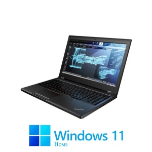 Laptop Lenovo P52, Hexa Core i7-8850H, 32GB DDR4, Quadro P2000, Win 11 Home