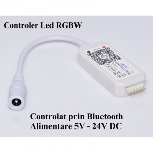 Mini controler led RGBW cu Bluetooth , 5 - 24V - Img 3