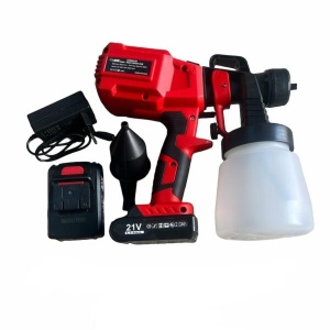 PISTOL DE VOPSIT CU ACUMULATOR, 21V, LI-ION,REZERVOR 800ML, 650ML/MIN