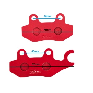 Placute frana 3L - scuter China, Kymco, Yamaha, Suzuki si ATV - Img 2