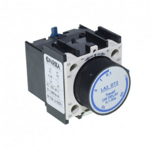 Releu auxiliar/timer contactor LA2 DT2 0,1-30sec