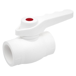 Robinet PPR sferic cu maner 32 rosu
