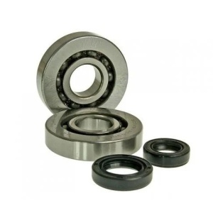 RULMENTI + SIMERINGURI PIAGGIO 50 (2 x rulmenti 20x52x12, simering 18x28x7, simering 19x30x7)