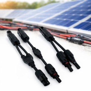 Set Cablu Adaptor Solar MC4 Tip Y, Conector Ramificare pentru Panouri Fotovoltaice, 1000V, Compatibil 4-6 mm² - Img 2