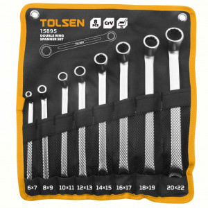 Set de 8 chei inelare duble, Tolsen - Img 2