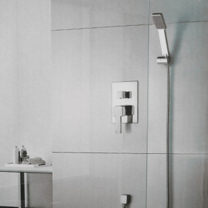 Set dus incastrat cu baterie design patrat - Img 2