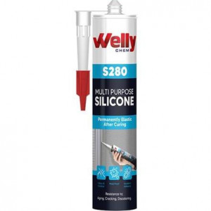 Silicon alb 280gr ,monocomponent , elastic, rezistent la inbatranire,crapare si decolorare