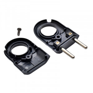 Stecher plat negru cu inel 10A - Img 3