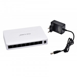 Switch gigabit 8 porturi 10/100/1000 Mbps Pix-Link