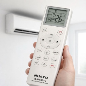 Telecomandă Universală Aer Condiționat HUAYU K-1769E-L Compatibilă cu Peste 1000 de Modele AC - Img 2