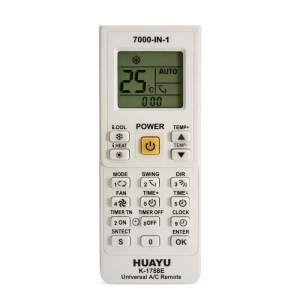 Telecomandă Universală Aer Condiționat HUAYU K-1788E – 7000 în 1, Compatibilă cu Majoritatea Aparatelor AC