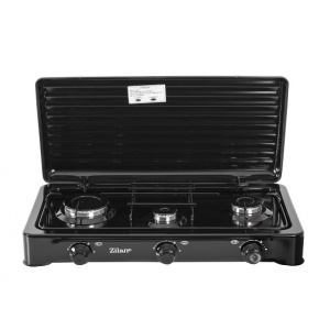 Aragaz GPL 3 arzatoare ZILAN ZLN-0032 Negru - perfect pentru case de vacanta si bucatarii mici