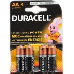 Baterii Alkaline Duracell R6 AA, 4buc/set