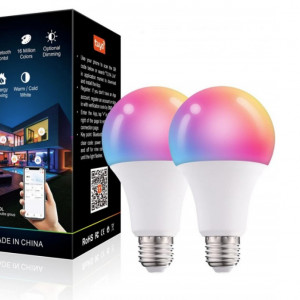 Bec RGBW-CCT Smart E27 cu Bluetooth - Wifi si APP