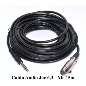 Cablu audio jack 6,3 mm tata - XLR mama, 5 metri - Img 4