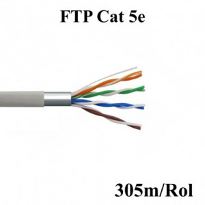 Cablu FTP 8 fire x 0,55mmp Cat 5 , 305m / rol - Img 4