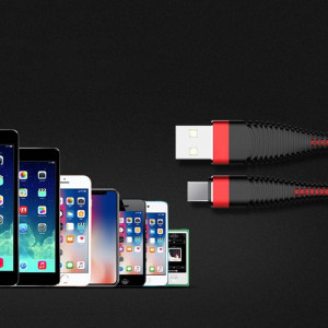 Cablu USB 3.0 - tip C panzat Treqa, lungime 100cm - Img 6