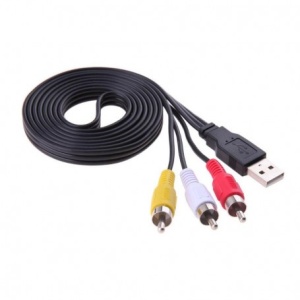 Cablu USB tata - 3 RCA tata 3 metri