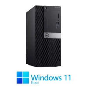 Calculator Dell OptiPlex 7060 MT, Hexa Core i5-9500, 16GB DDR4, SSD, Win 11 Home