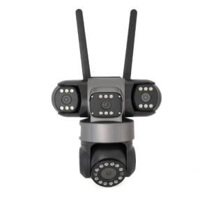 Cameră supraveghere PTZ WiFi cu 4 lentile, vedere nocturnă și detectare mișcare, ZY-HEA-WIFI