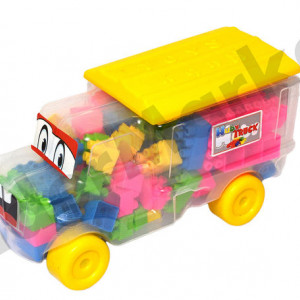 Camion cu cuburi de constructie - o multime de culori !