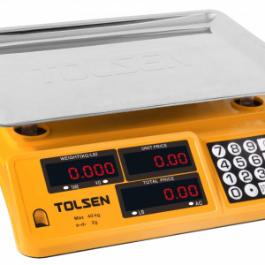 Cantar elctric digital , afisaj dublu, 40 Kg, Tolsen - Img 2