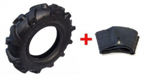 Cauciuc si camera pentru motocultor 3.50-6 4PR